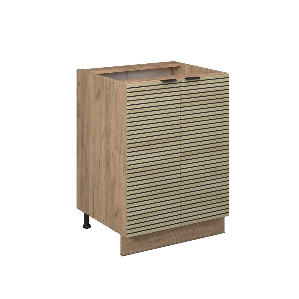 Vicco Unterschrank Fame-Line, Eiche Paneel/Goldkraft Eiche, günstig online kaufen