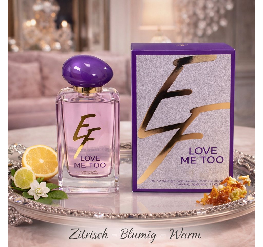 Elysees Fashion Paris Eau de Parfum Love Me To Damenduft Blumig Fruchtig Frisch aus Paris 100 ml, Hergestellt in Paris, Langanhaltend, Verführerisch