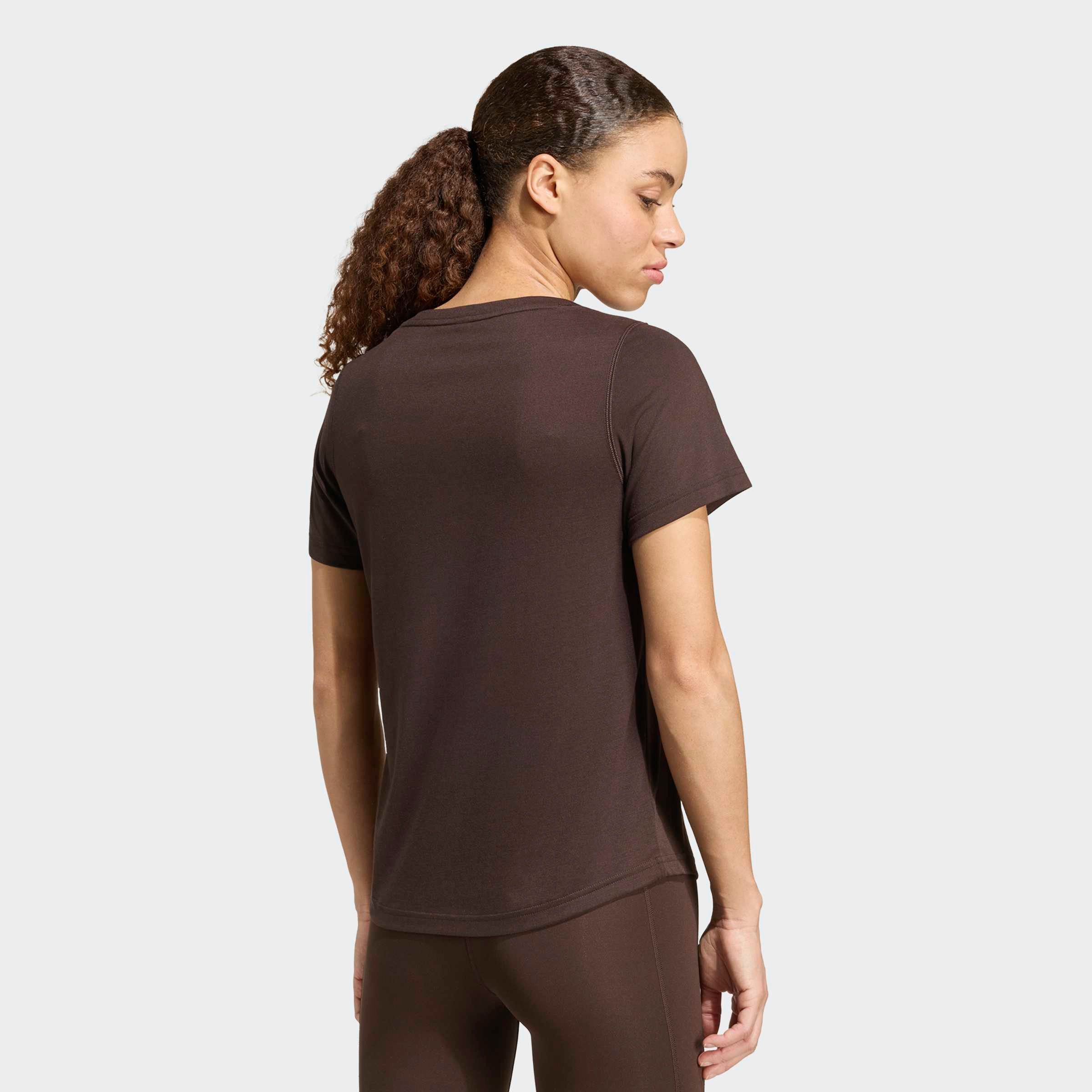 adidas Performance T-Shirt WORKOUT ESSENTIALS MIT TIEFEM AUSSCHNITT für sportliche Looks im Alltag und beim Training, ohne Verschluss
