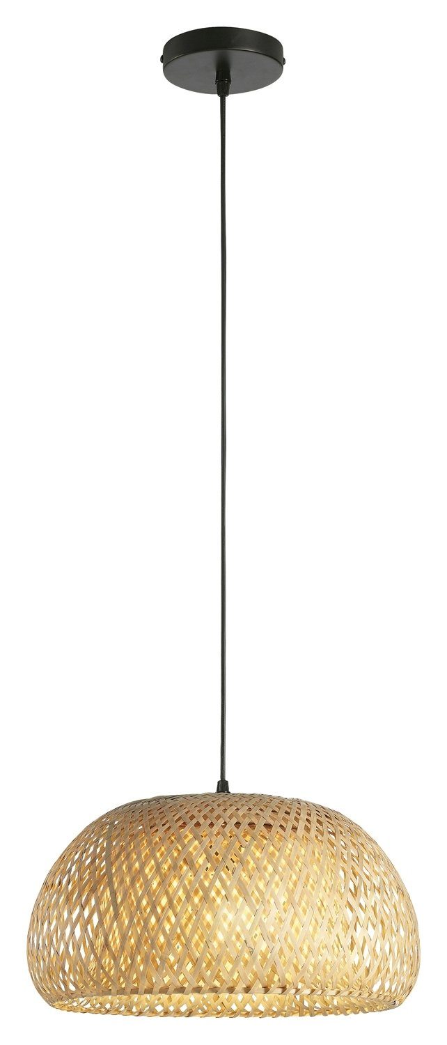 casa NOVA Pendelleuchte BAMBOU, 1-flammig, Braun, günstig online kaufen