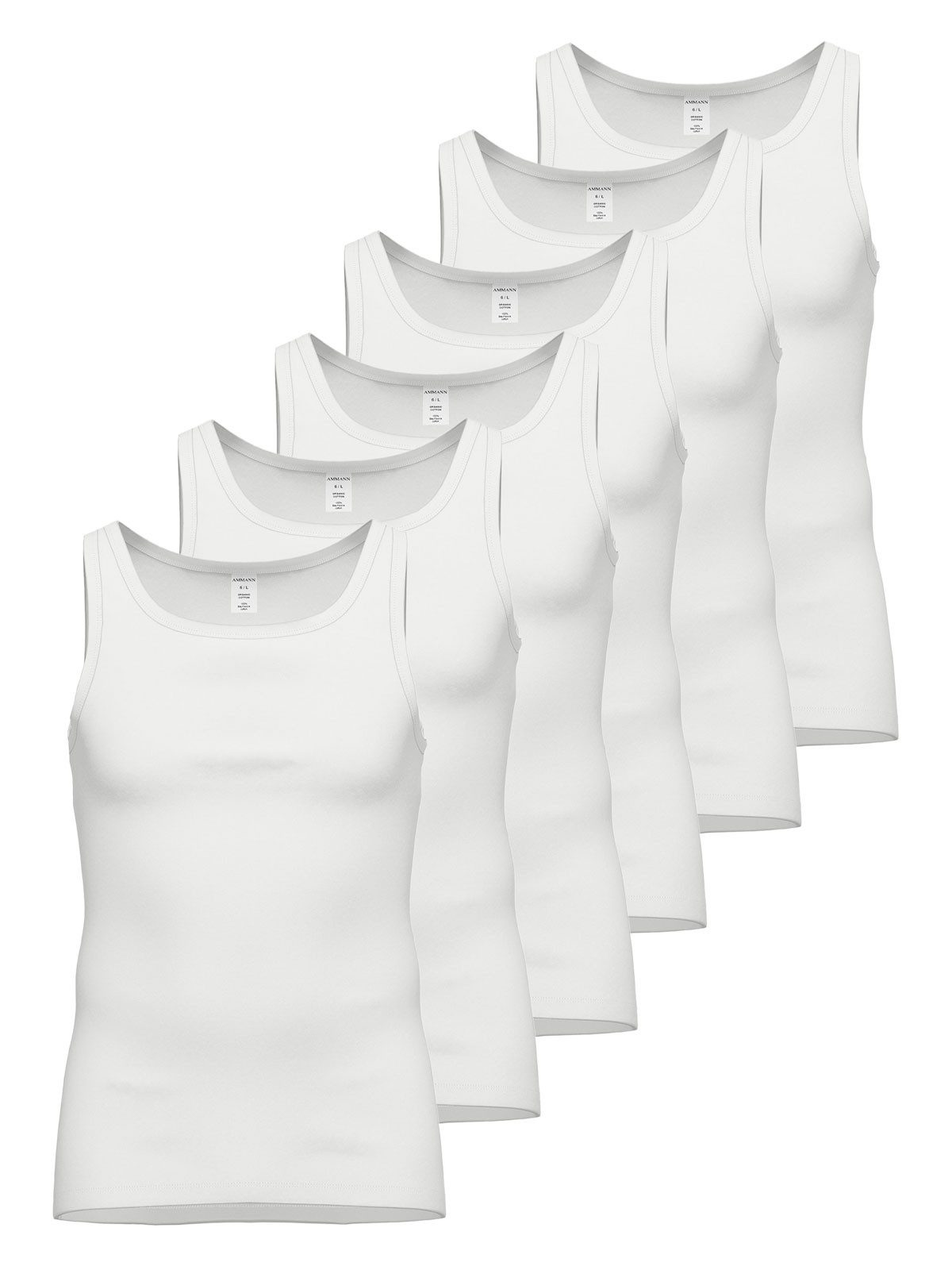 Achselhemd 6er Pack Unterhemd Day Classic / Feinripp Premium