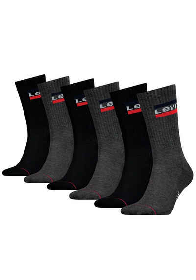 Levi's® Socken (Packung, 6-Paar) LEVIS REGULAR CUT SPRTSWR LOGO 6P ECOM
