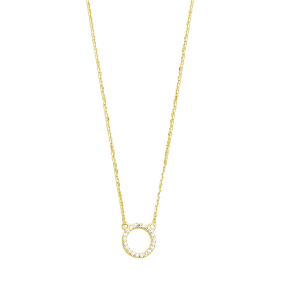 XENOX Kette mit Anhänger XENOX Kette Damen "Symbolic Power" goldfarben Zirkonia XS3573G