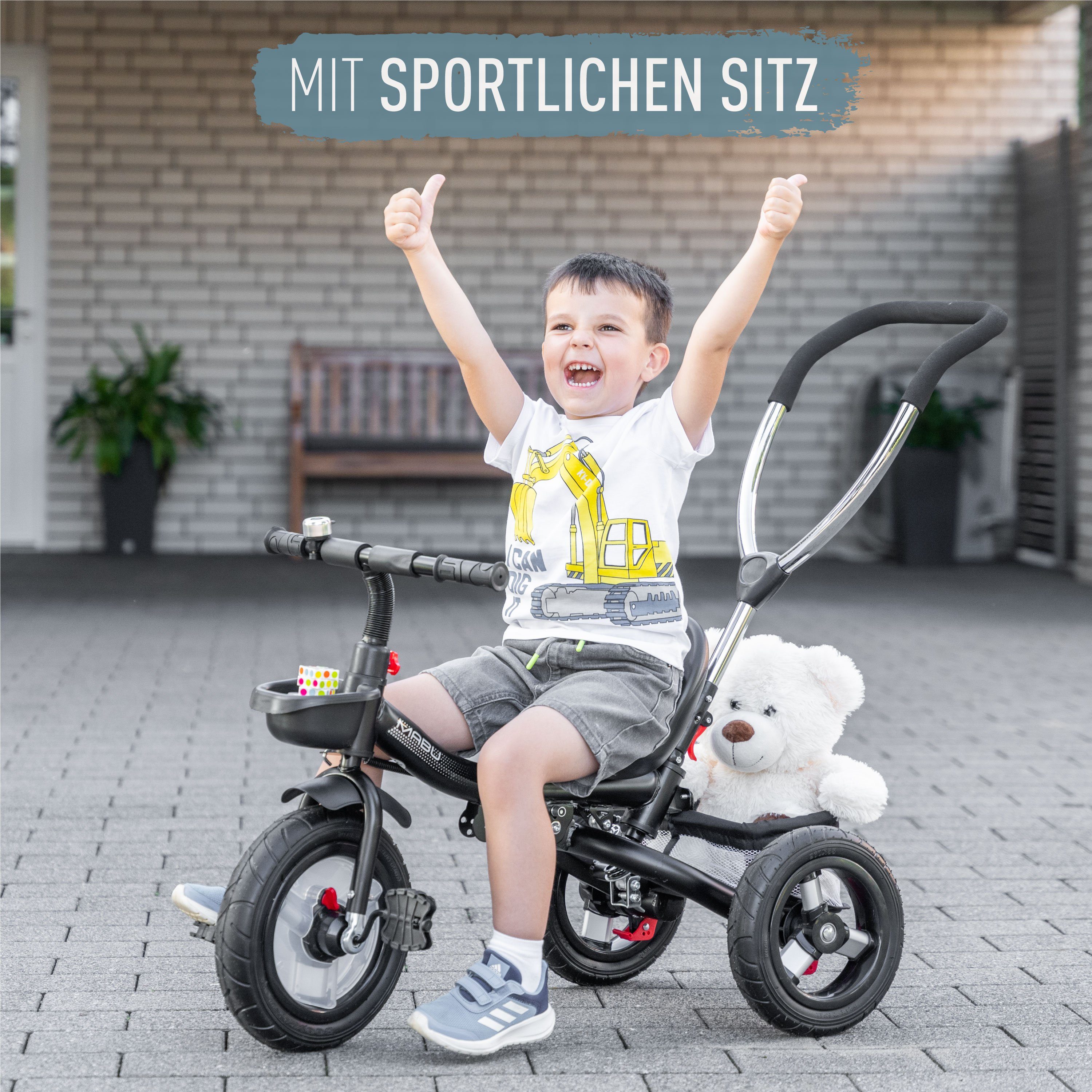 ib style Dreirad Dreirad MABU, Inkl. sportlichen Sitz