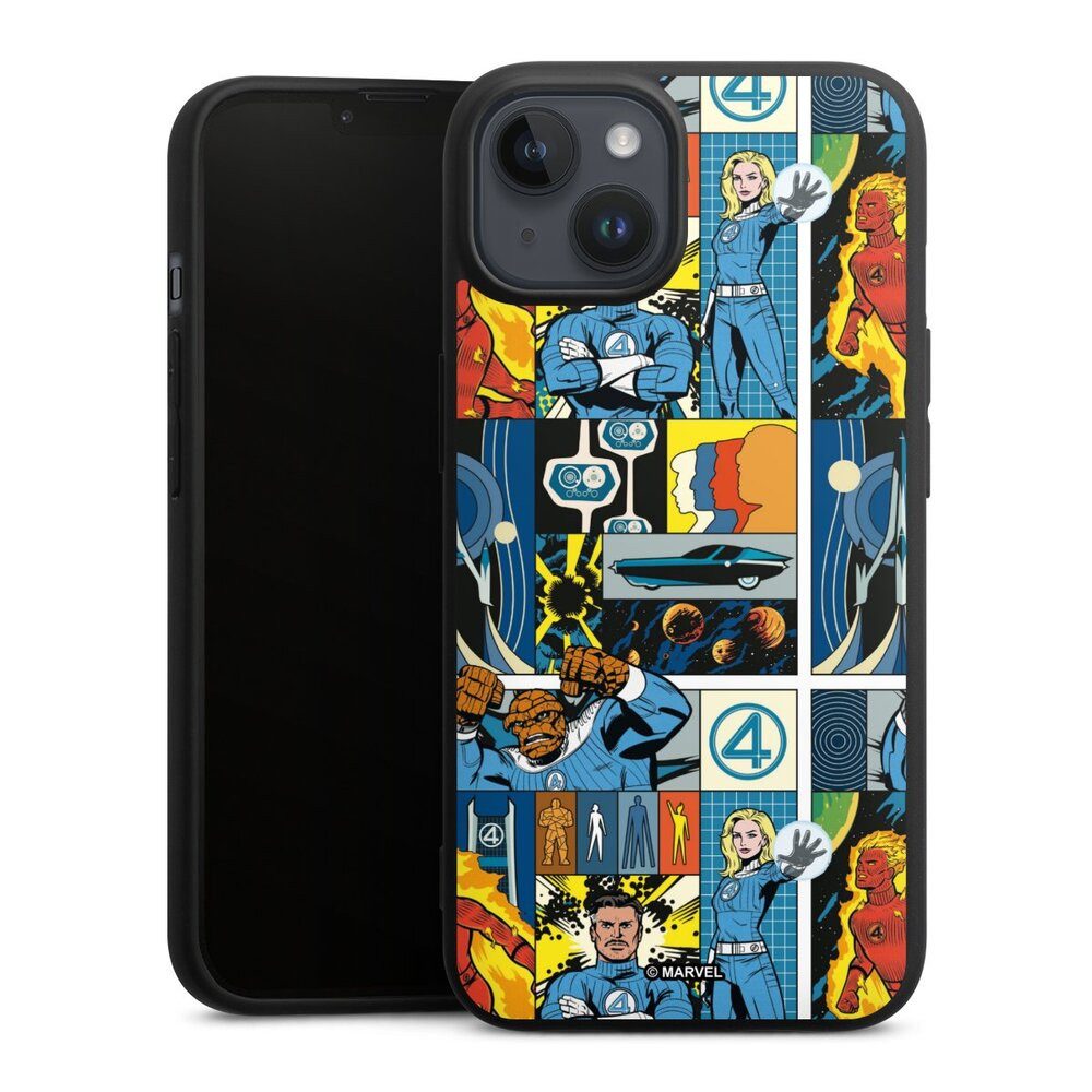 DeinDesign Handyhülle Marvel The Fantastic Four Offizielles Lizenzprodukt, Apple iPhone 14 Plus Silikon Hülle Premium Case Handy Schutzhülle