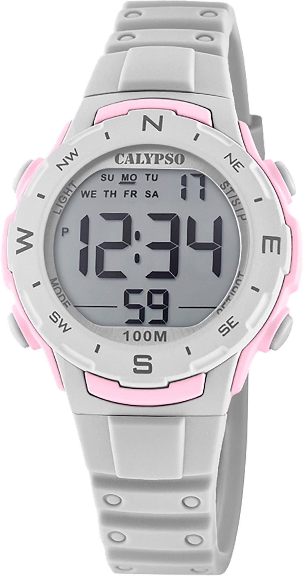 Empfohlene Neuheiten CALYPSO WATCHES Digitaluhr Calypso K5801/1, Sport-Style Kunststoffarmband, Damen Sport rund, Digital 35mm), Uhr mittel (ca. Damenuhr