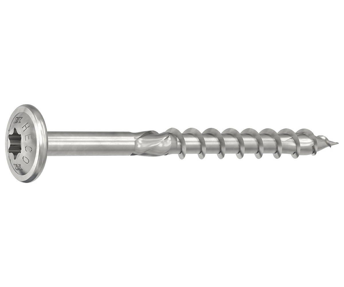 HECO Schrauben Holzbauschraube TOPIX-plus Holzbauschraube, Tellerkopf, TX40, Teilgewinde, (50 St)