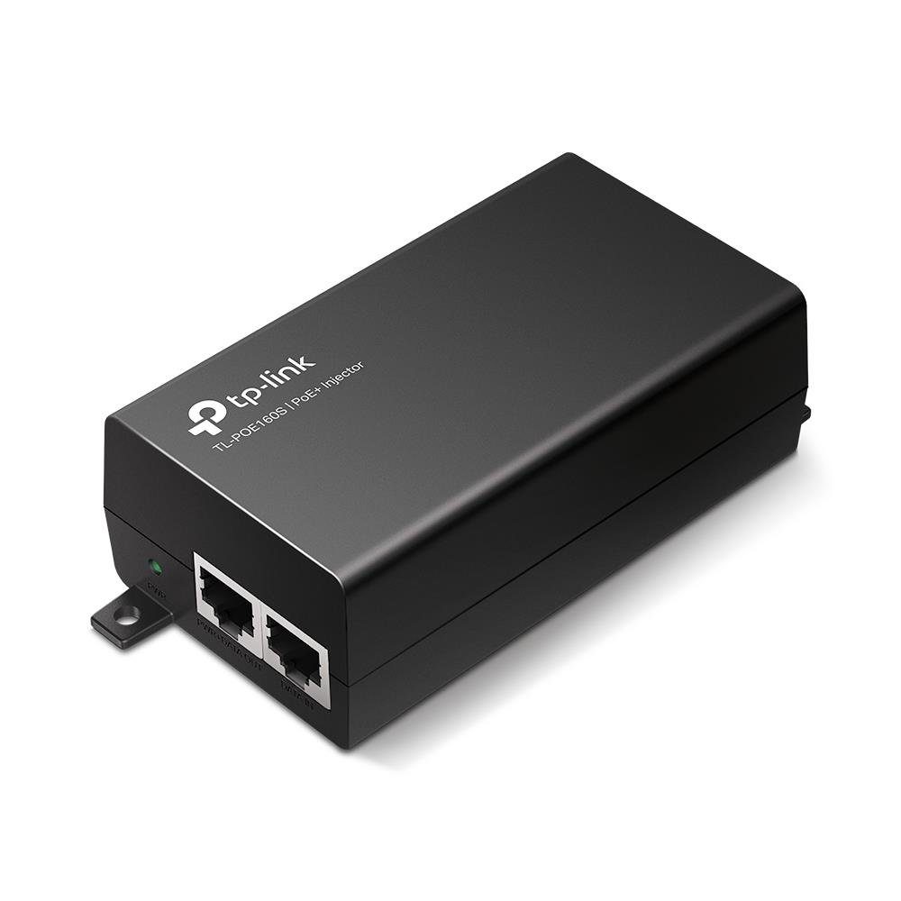 tp-link TL-POE160S PoE+ Injektoradapter Netzwerk-Adapter, 1x Gigabit PoE-Port 1x Gigabit Non-PoE-Port Injektor Adapter