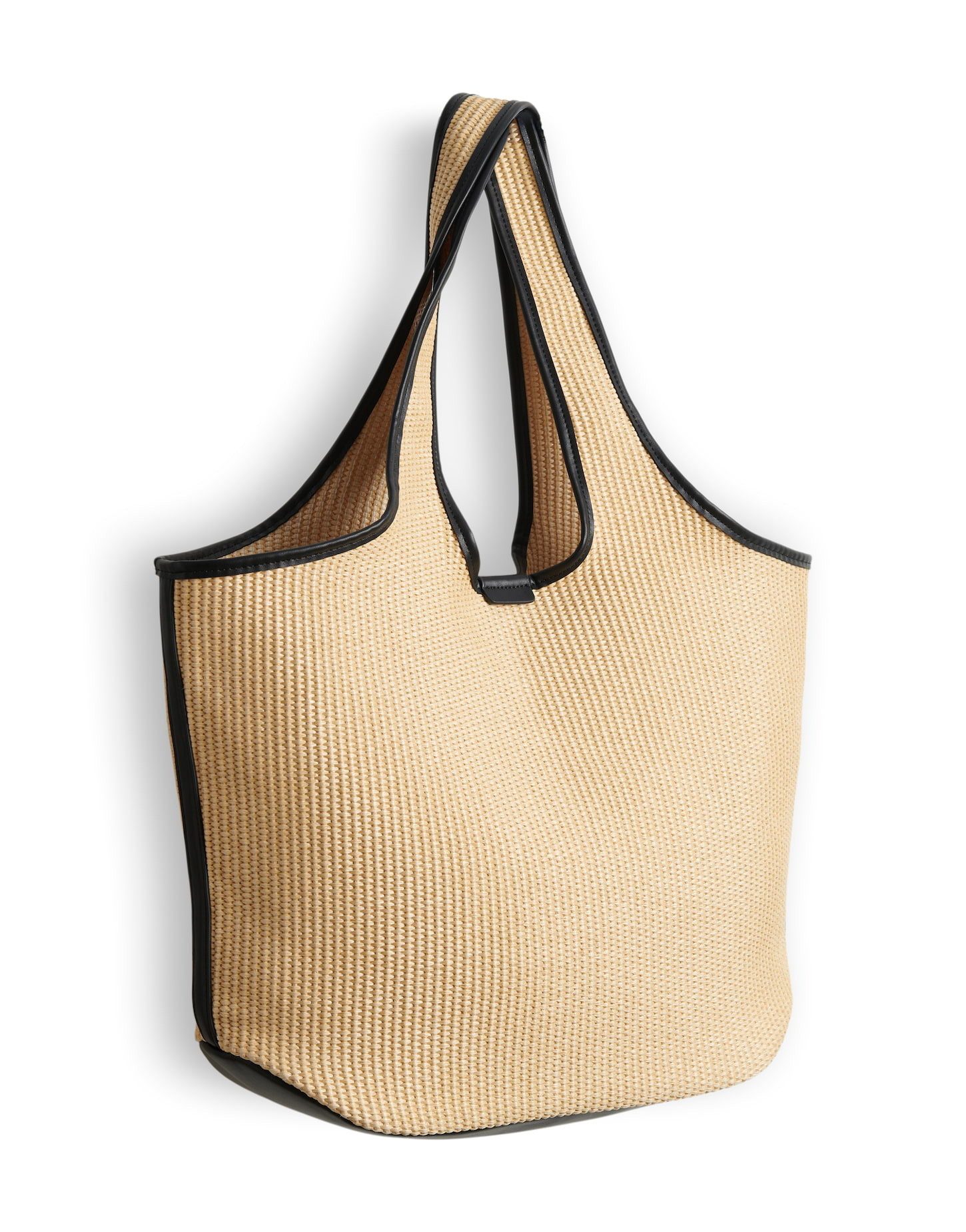 OPUS Shopper Amellie bag aus fester Webware mit festem Griff, Kontrastpaspeln setzen grafische Akzente