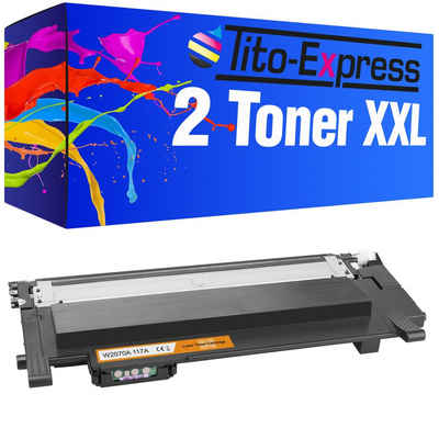 Tito-Express Tonerpatrone 2er Set ersetzt HP W2070A W 2070 A HP 117A, (Doppelpack, 2x Black), für Color Laser MFP 178nwg 179fwg 150nw 179fnw 150a 178nw MFP-170