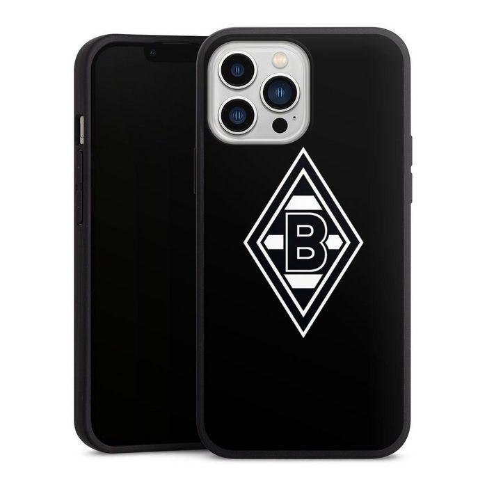 DeinDesign Handyhülle Wappen Borussia Mönchengladbach Gladbach Borussia Raute Schwarz Apple iPhone 13 Pro Max Silikon Hülle Premium Case Handy Schutzhülle