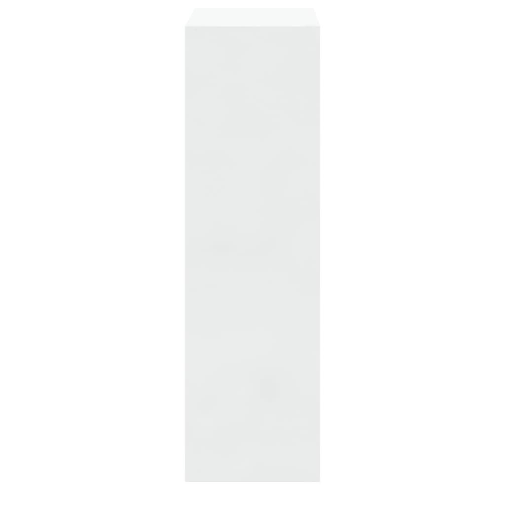 Hochglanz-Weiß Schuhschrank Holzwerkstoff cm furnicato 63x24x81
