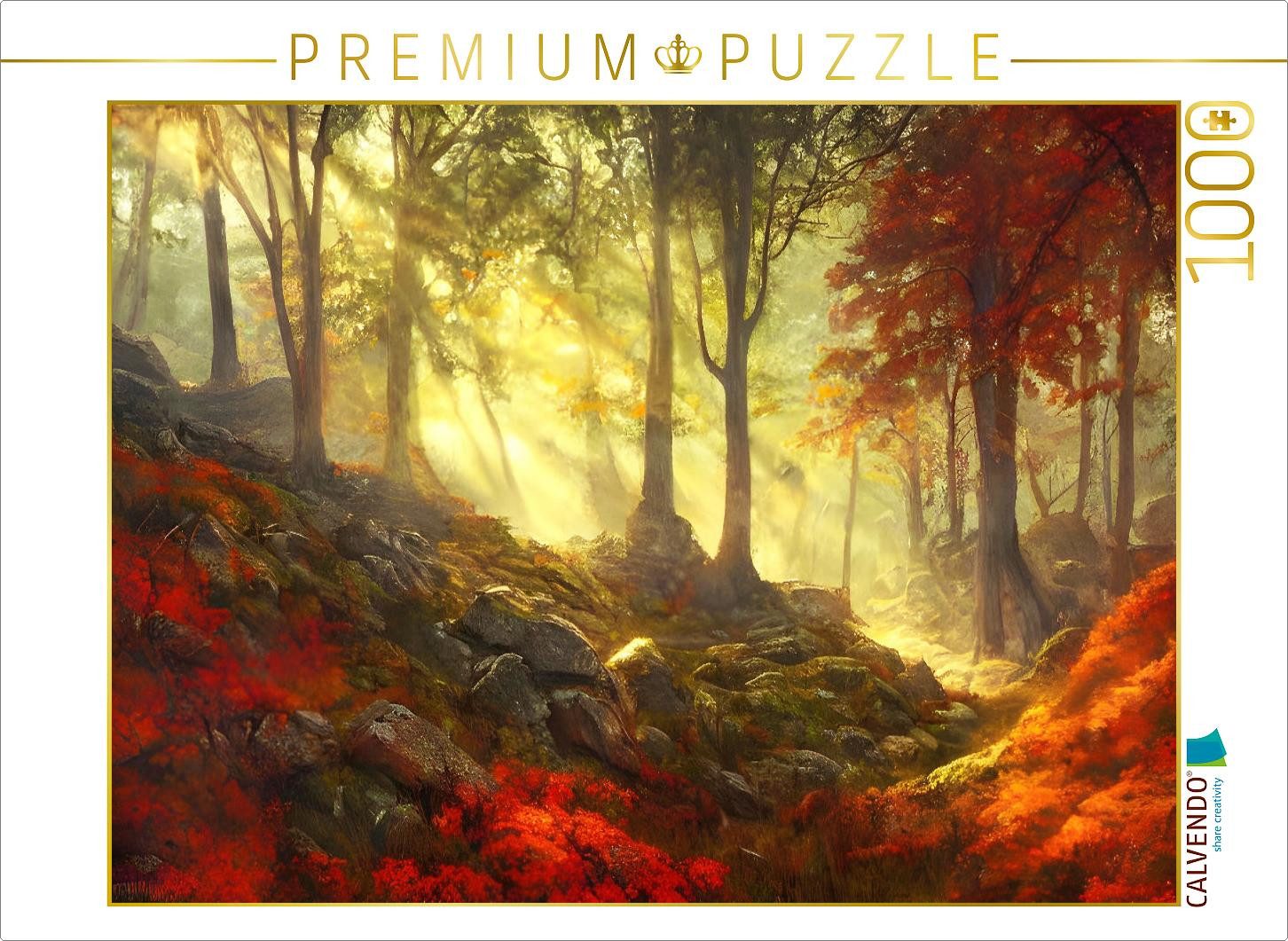 Puzzle CALVENDO Puzzle Ein Motiv aus dem Kalender Waldgemälde, 1000 Teile Le