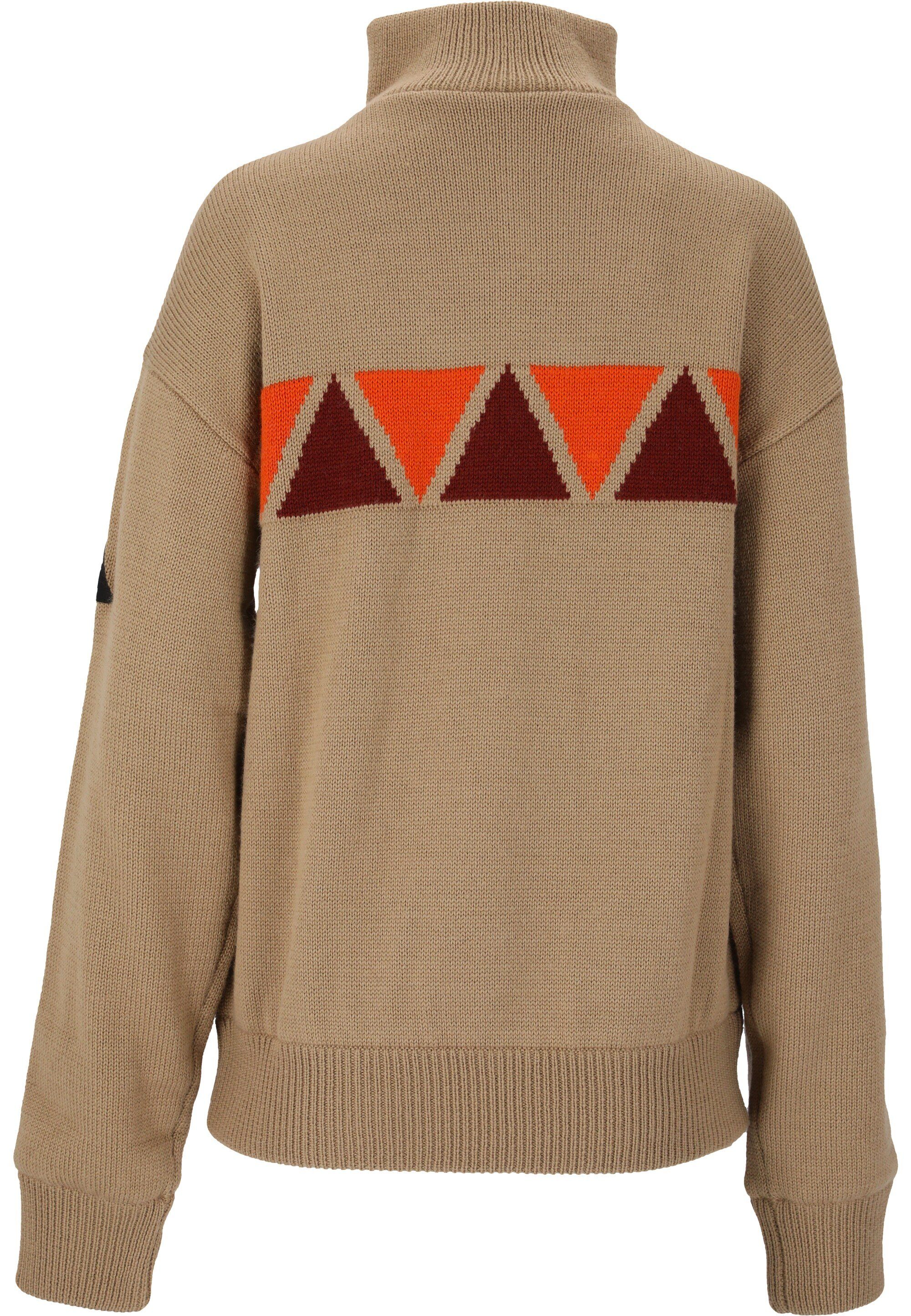 SOS Strickpullover Aboda mit winddichter Innenschicht