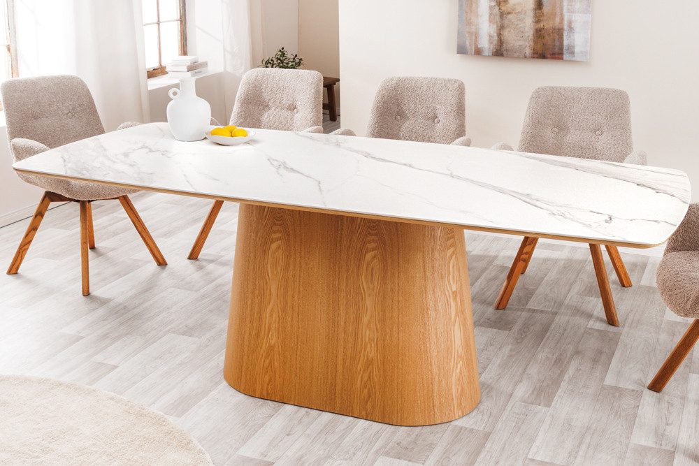 riess-ambiente Säulen-Esstisch UNIQUE 200cm weiß / günstig online kaufen