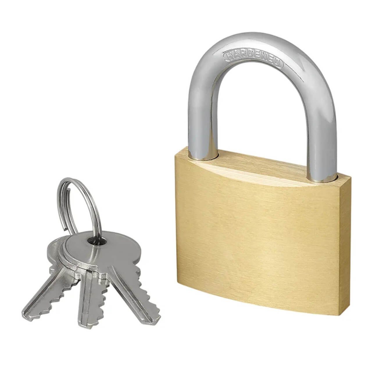 ProPlus Vorhängeschloss Vorhängeschloss mit 3 Schlüsseln 50 mm, (4-tlg)