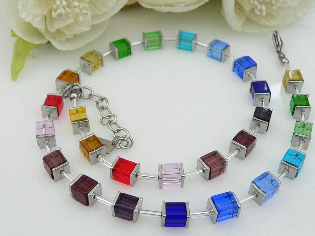 traumschmuck Collier 229. Würfelkette Halskette Cube günstig online kaufen