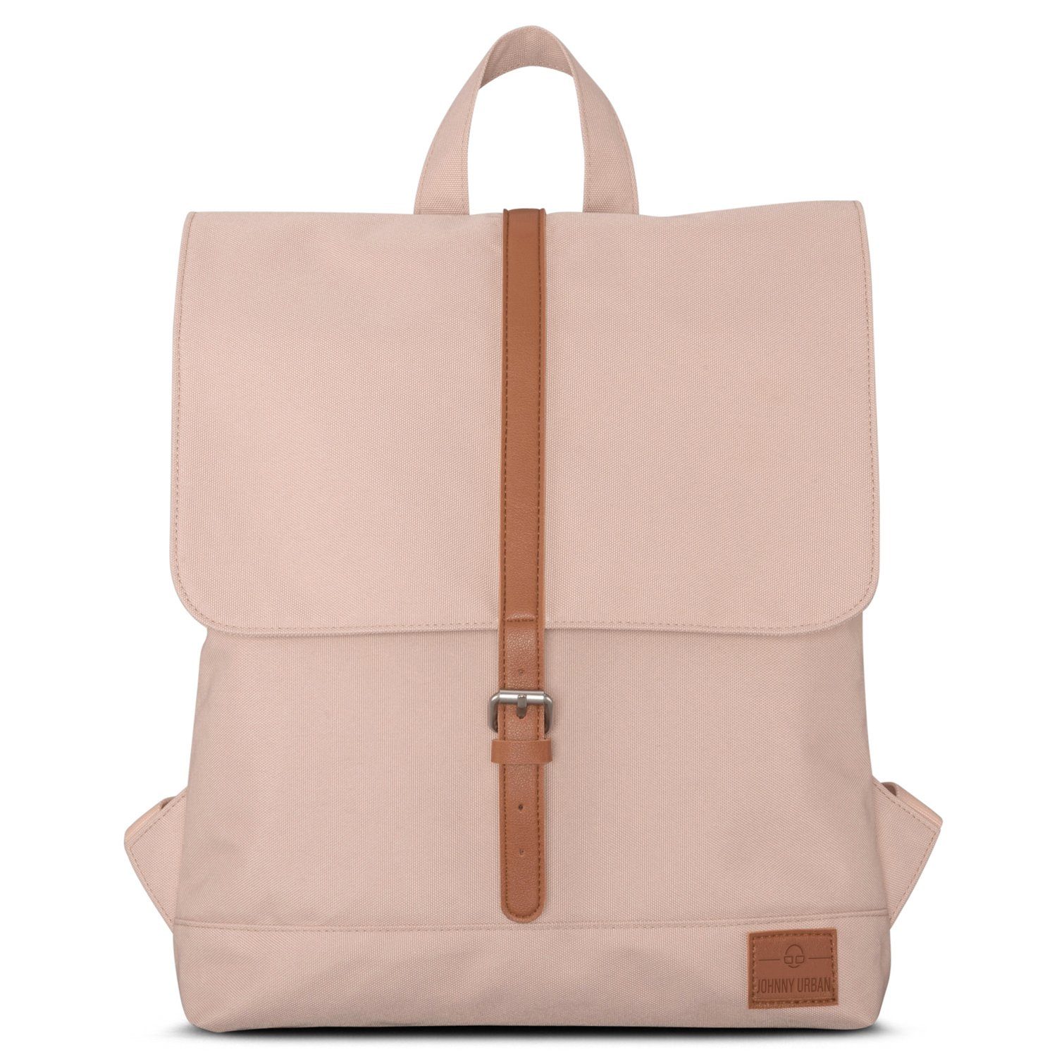 Johnny Urban rosa-braun Tagesrucksack, Rucksack Laptopfach, Wasserabweisend Cityrucksack Vordertasche, Damen, MIA