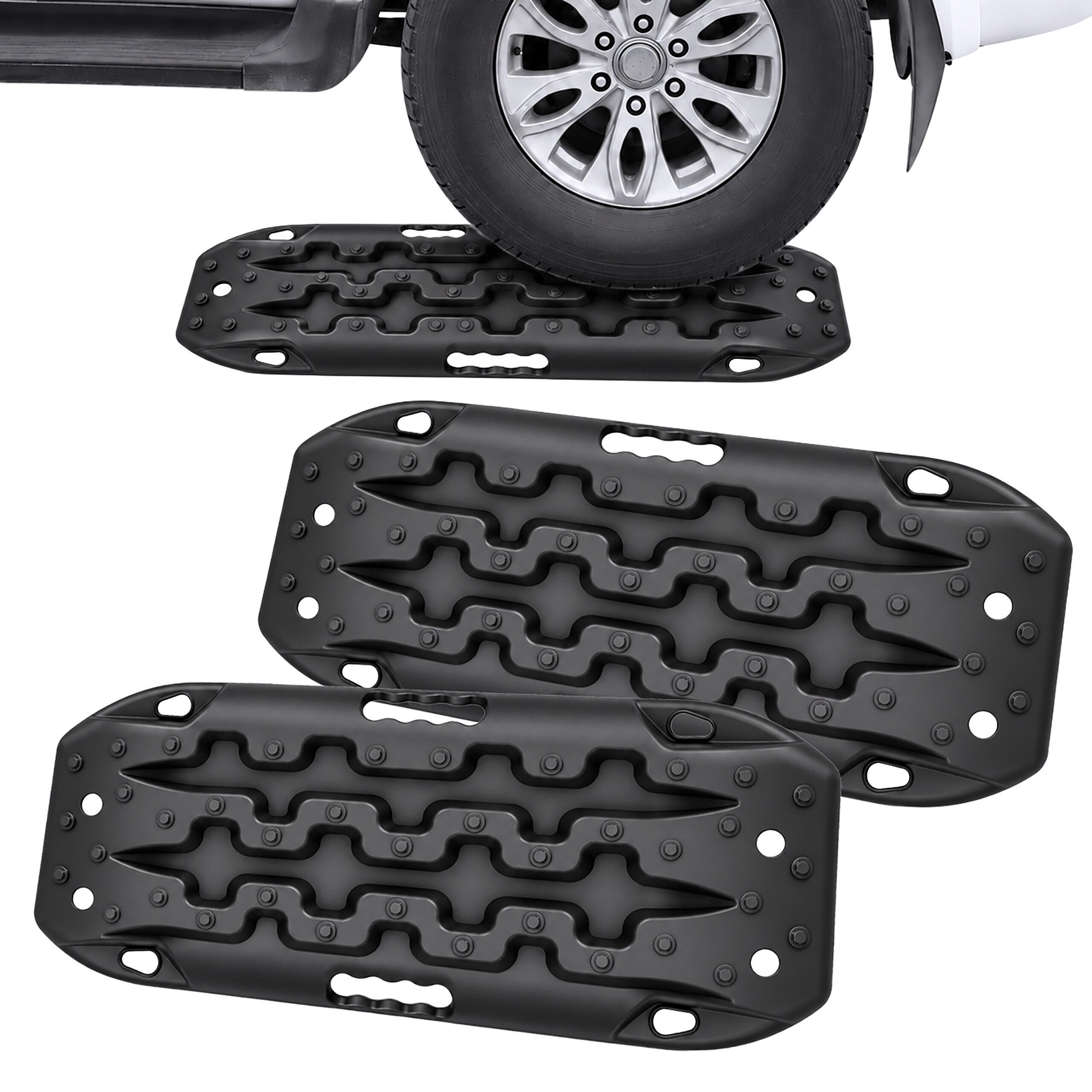 relaxdays Anfahrhilfe Sandbleche 2er Set, 57 x 30 cm, (2-St), 57 x 30 x 6 cm