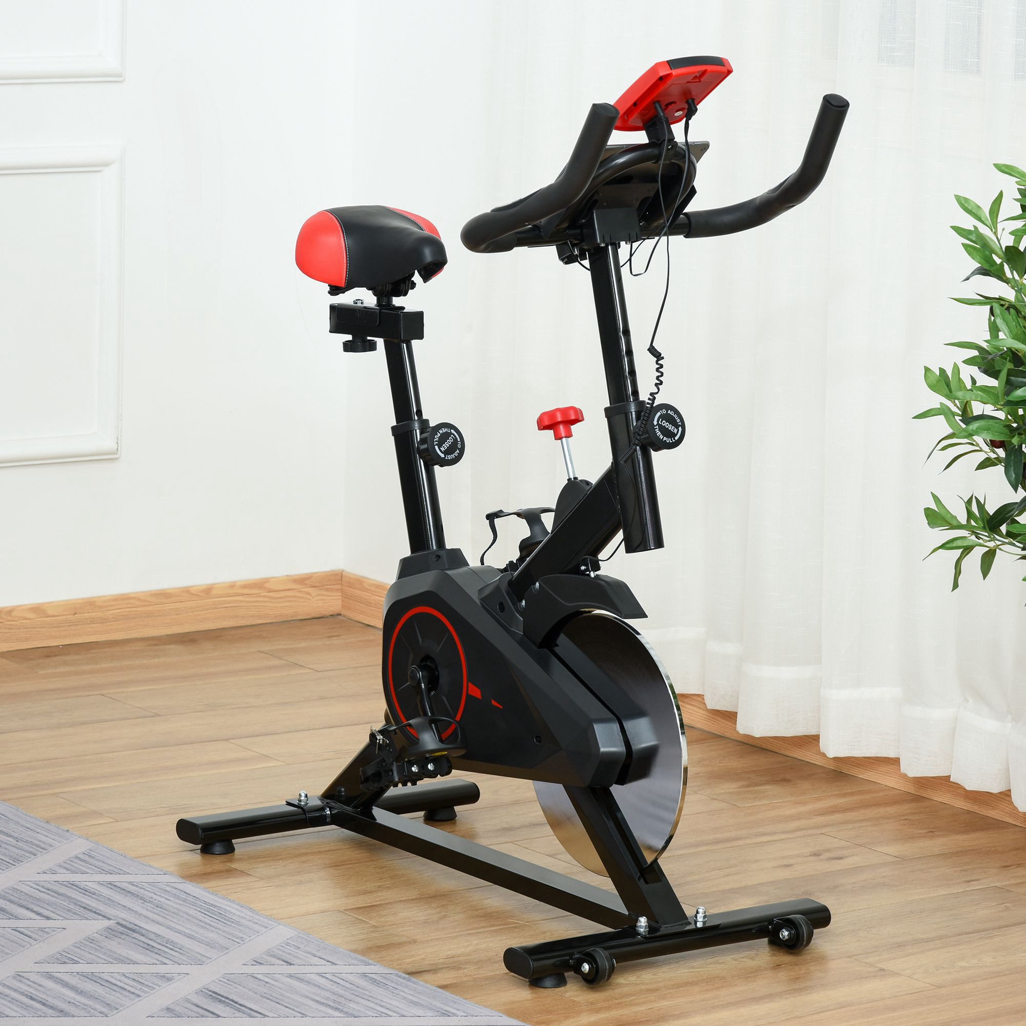UMAY Heimtrainer Indoor Fahrradtrainer Cycling Bike Trainer Home Gym (Fitness Fahrrad 85 x 46 x 114 cm)