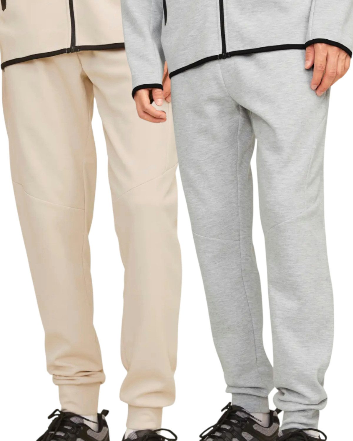 Jack & Jones Jogginghose sportliche Hosen im Doppelpack