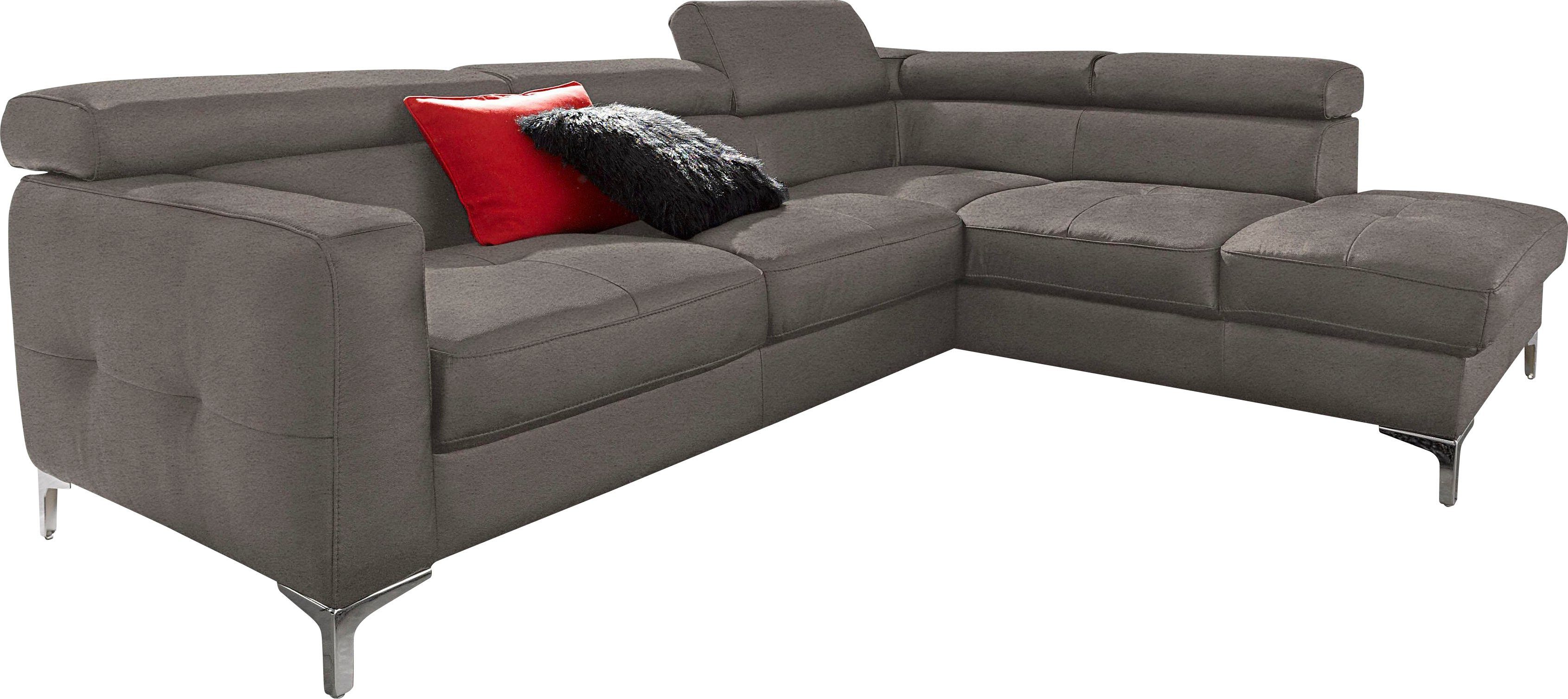 COTTA Ecksofa "Sammy L-Form", mit Kopfteilverstellung, wahlweise mit Bettfu günstig online kaufen