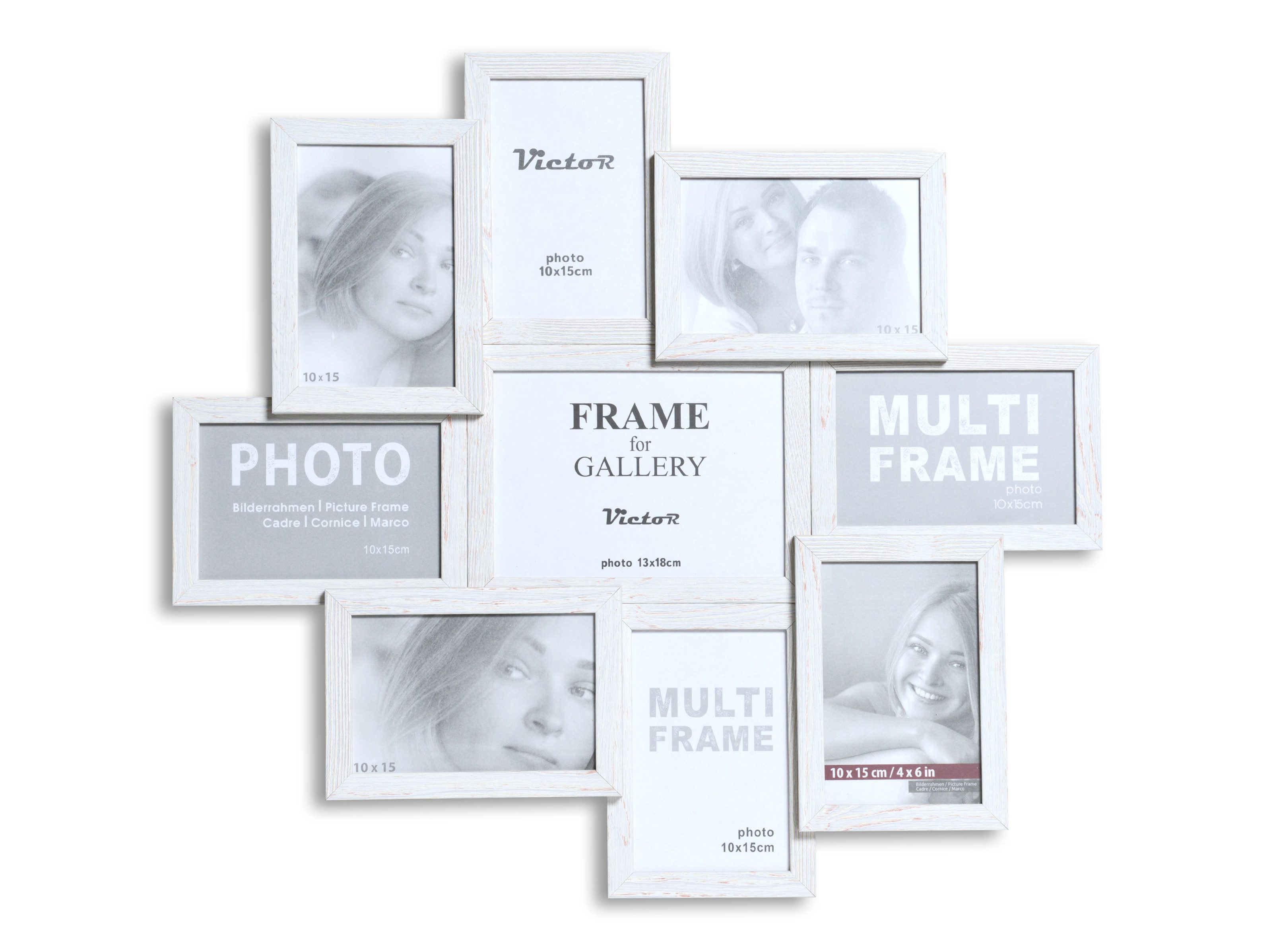 Victor (Zenith) Bilderrahmen Collage Galerierahmen, Fotocollage Shabby Weiß günstig online kaufen