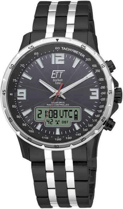 ETT Funkchronograph Arctica, EGS-11568-21M, Armbanduhr, Herrenuhr, Stoppfunktion, Datum, Solar