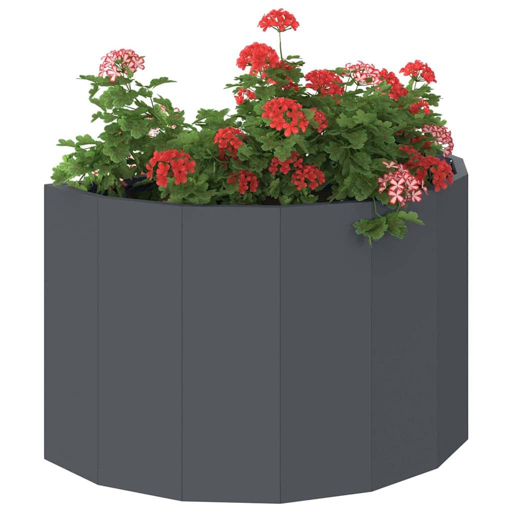 vidaXL Blumentopf Pflanzkübel Anthrazit 60 x 30 x 35 cm Stahl (1 St)
