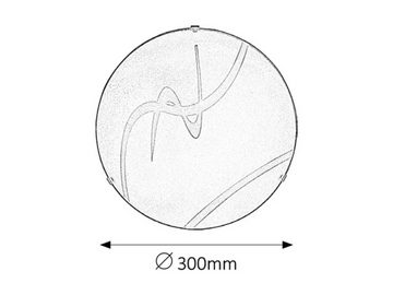 Rabalux Deckenleuchte "Soley" Kunststoff, weiß, rund, E27, ø300mm