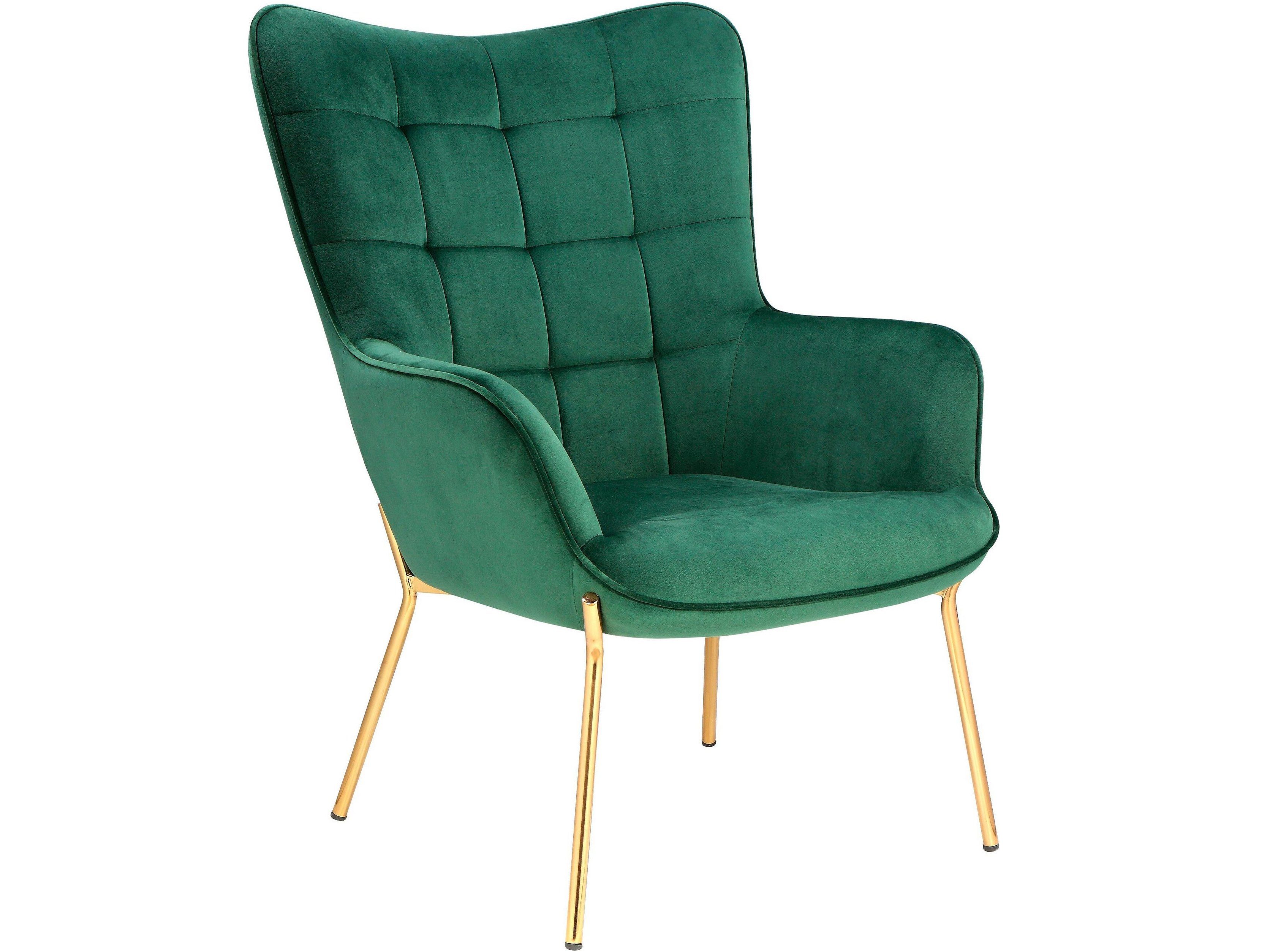 loft24 Loungesessel Bruce (1-St), Polstersessel, Sessel, Armlehnsessel, Metallgestell, Sitzhöhe 44 cm