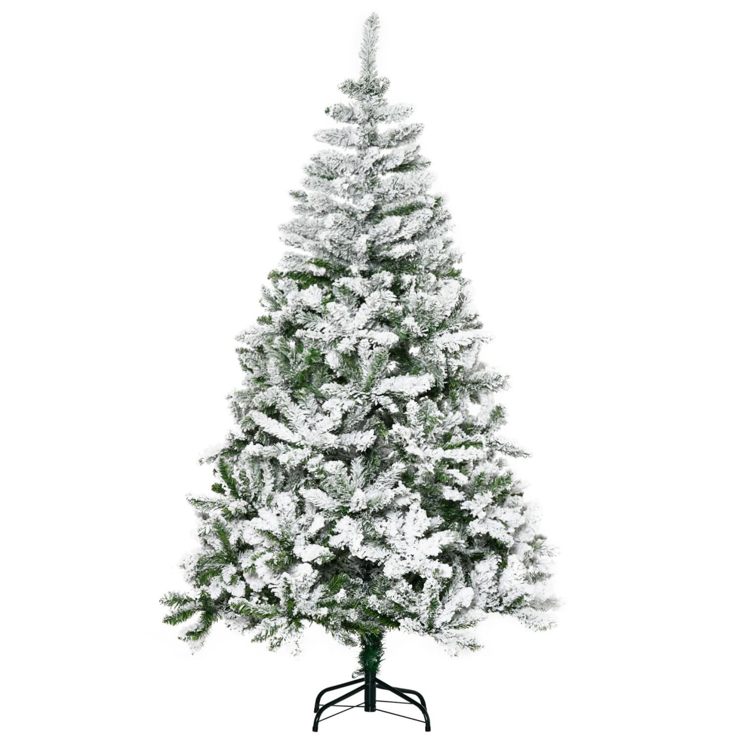 autolock Künstlicher Weihnachtsbaum Künstlicher Weihnachtsbaum,Schnee-Effekt,flammenhemmend, Scharnierkonstruktion, 105 x 105x 180H cm