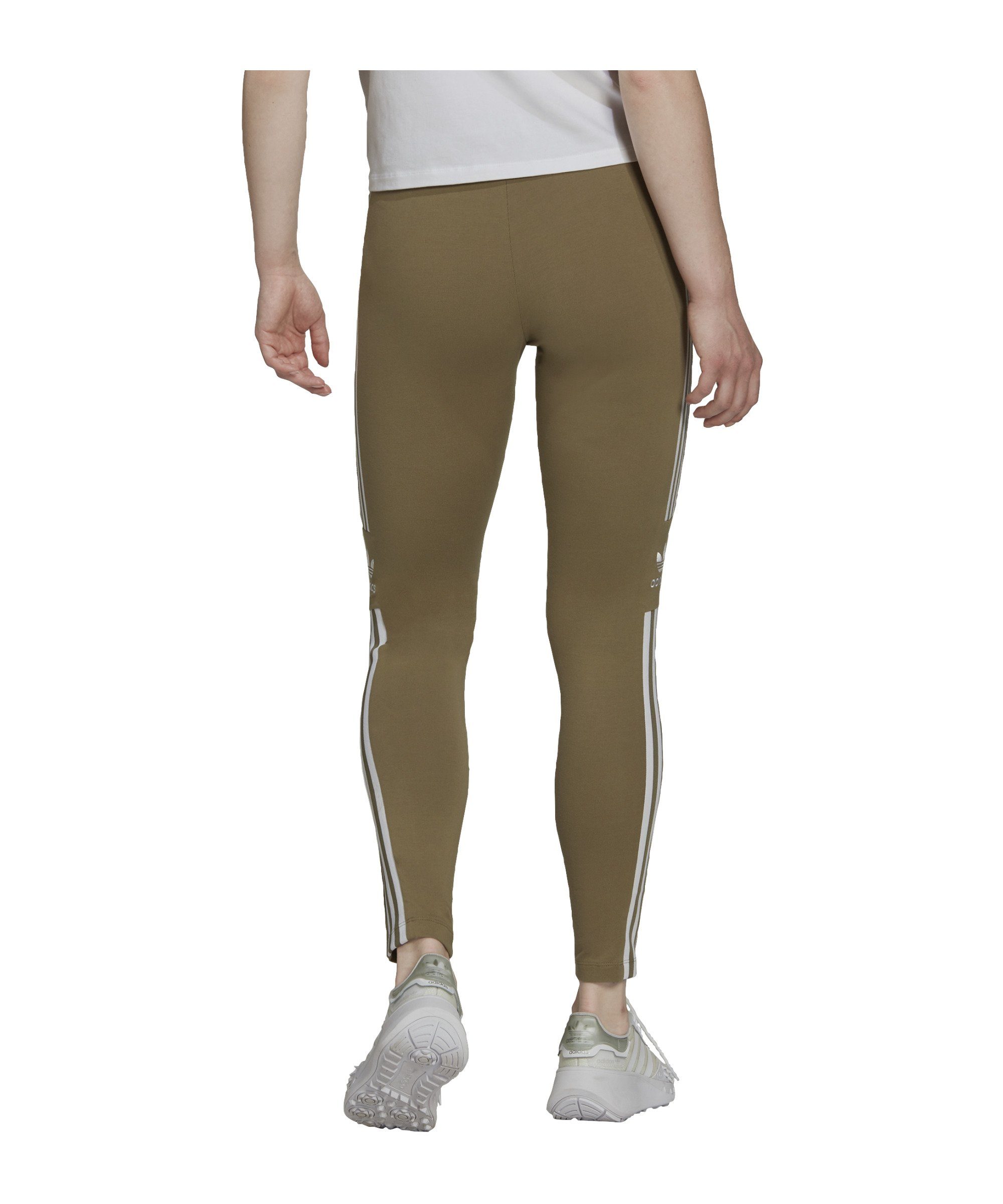 Damen adidas Trefoil gruen Pants Jogger Originals Leggings