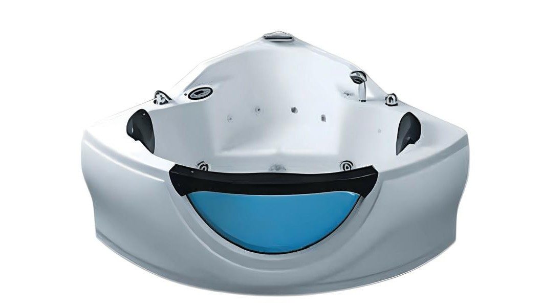 Xlmoebel Whirlpool-Badewanne XLMOEBEL Hydromassagewanne aus Acryl in Weiß, freistehend, Made in Europa