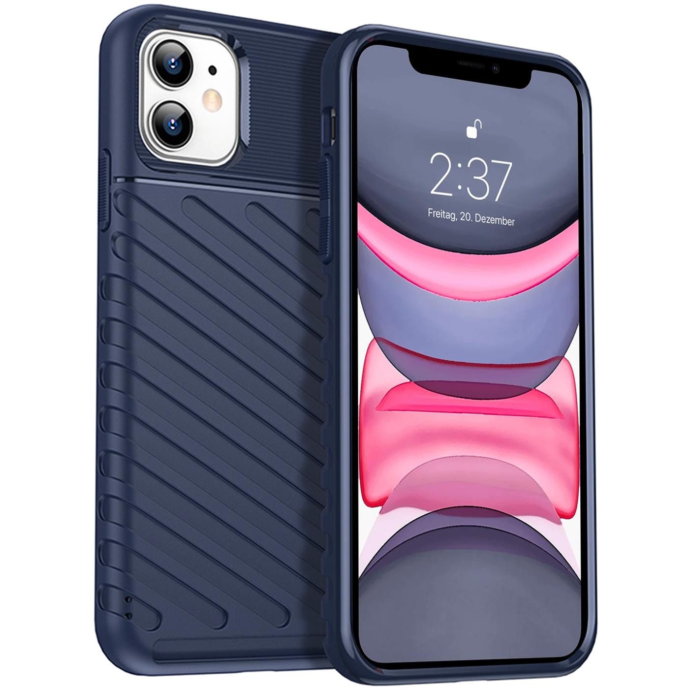 CoolGadget Handyhülle Thunder Hybrid Case für Apple iPhone 11 6,1 Zoll, stylische rutschfeste Schutzhülle Handy Hülle für iPhone 11