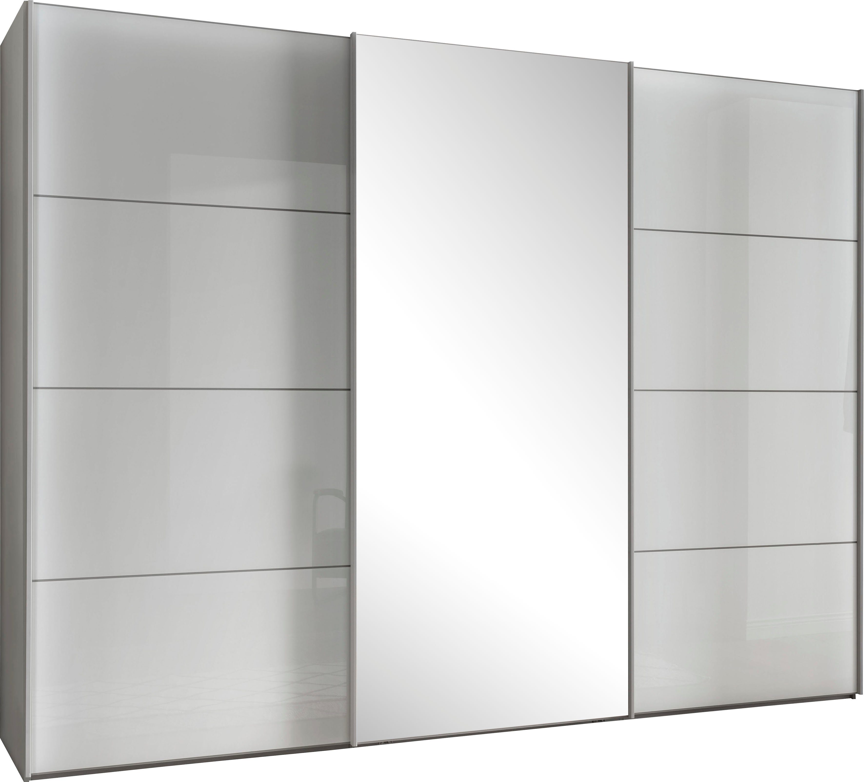 WIEMANN Schwebetürenschrank Kos mit Spiegeltür und Schattenfuge