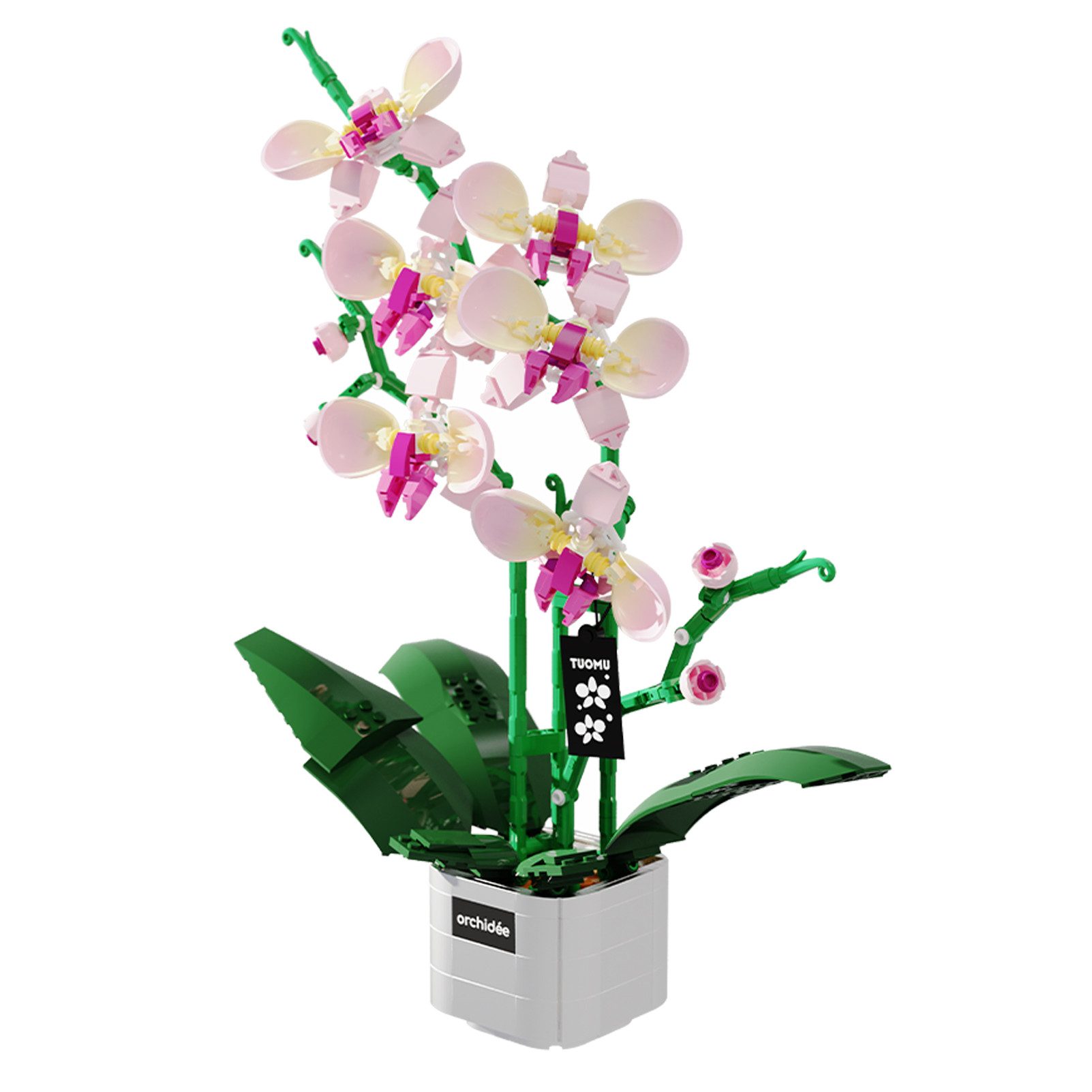 Esun Blumen Bausteine mit Vase, Künstliche blumenstrauß Pflanzen 578 St. Sp günstig online kaufen