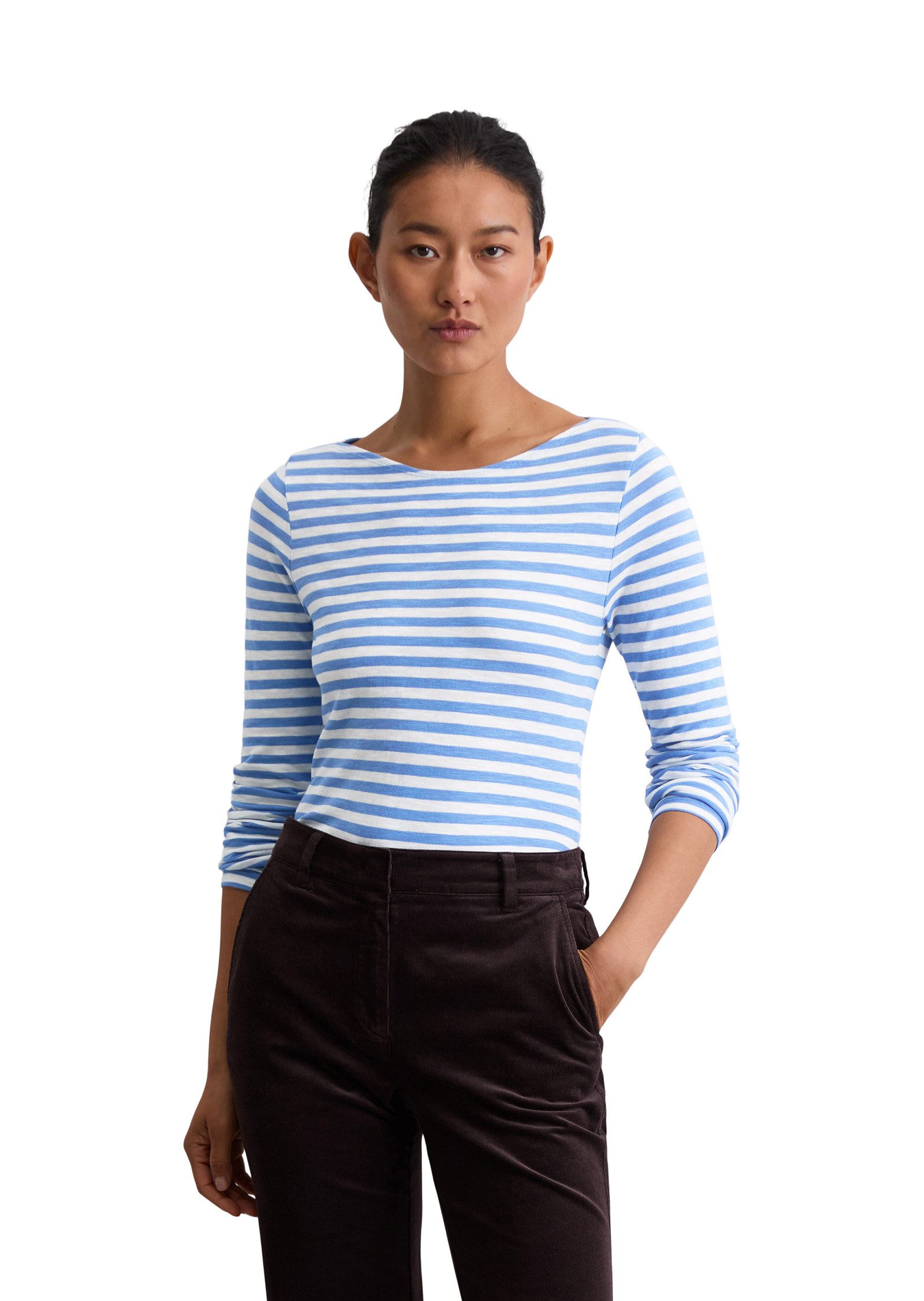 Marc O'Polo Langarmshirt aus Slubjersey günstig online kaufen