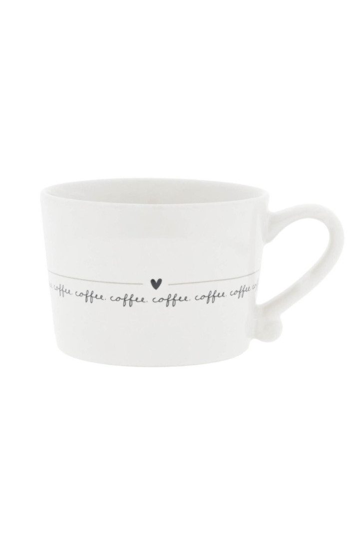 Geschirr-Set Tasse small - COFFEE COFFEE - weiß