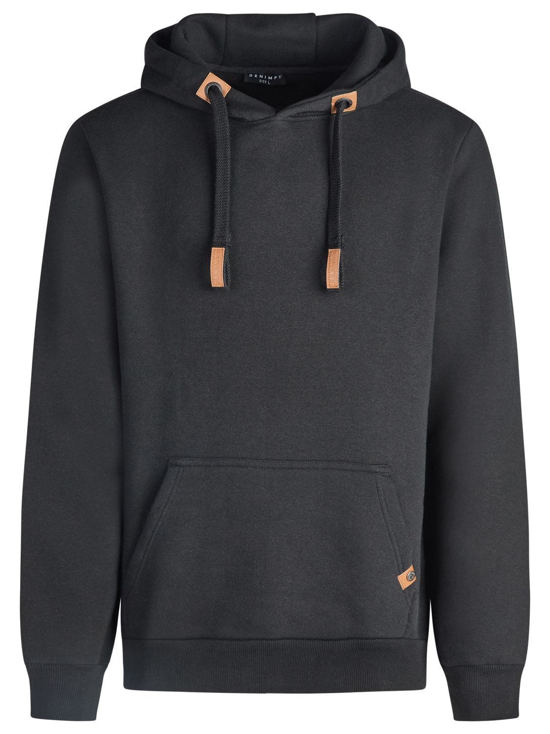 DENIMFY Kapuzenpullover Herren Hoodie DFIvo Regular Fit Longsleeve Sweatshirt mit Kängurutasche