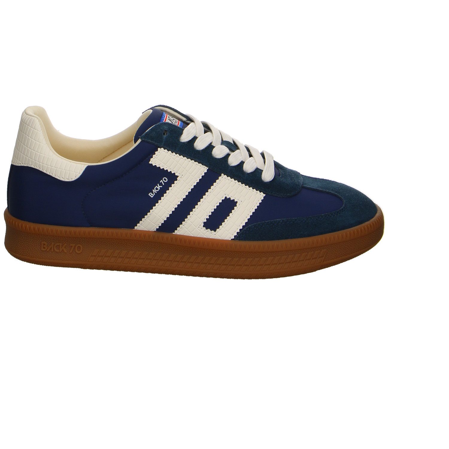 Back 70 Back 70 Double Navy Velour Schnürschuhe blau Schnürschuh