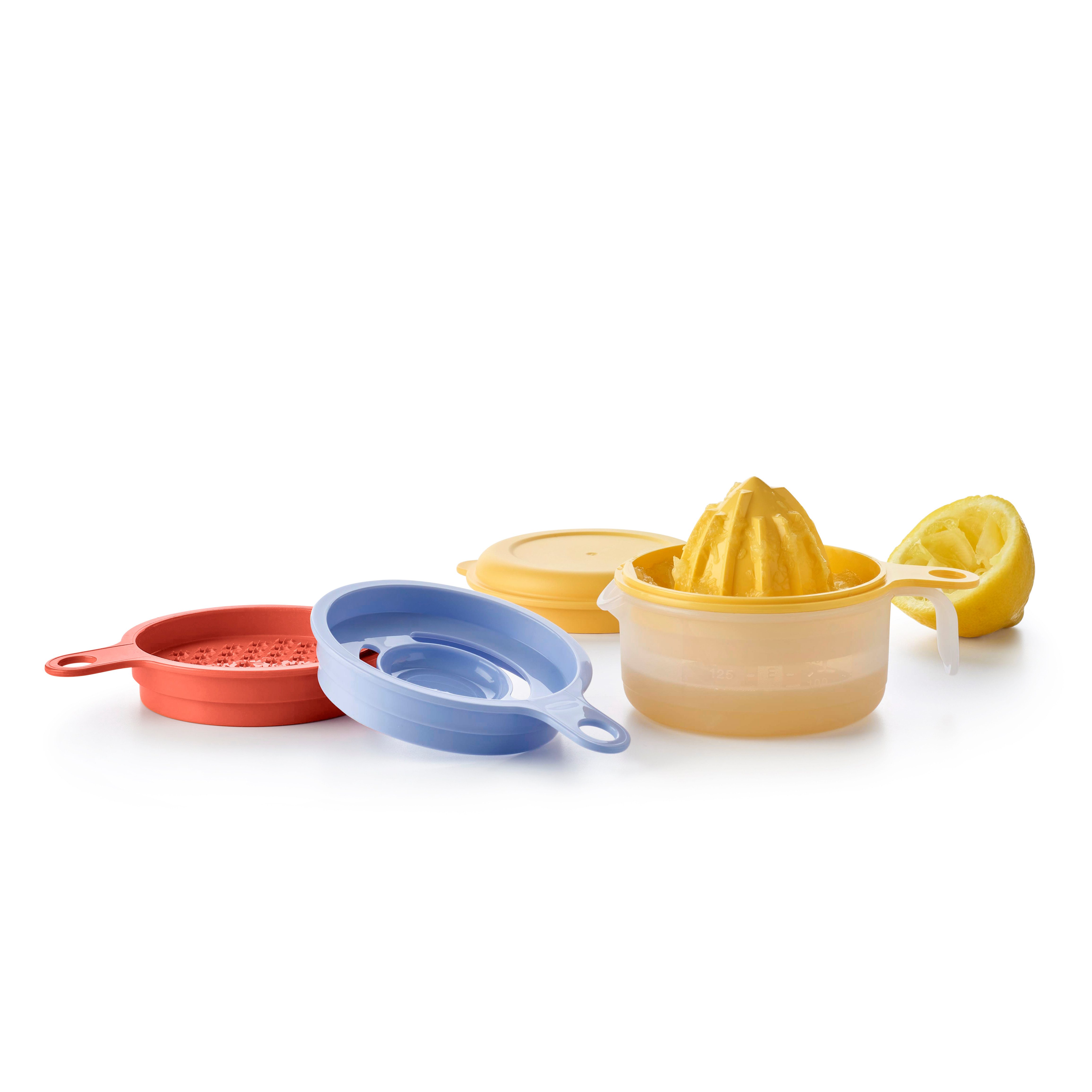 TUPPERWARE Zitruspresse Tupperware Küchenperle, Reibe, Ei-Trenner und Fruchtpresse zugleich