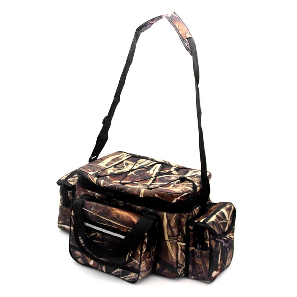 cocosity Angelkoffer Wasserdichte Angeltasche mit großem Fassungsvermögen, Angel-Aufbewahrungstasche, für Outdoor-Reisen, Umhängetasche
