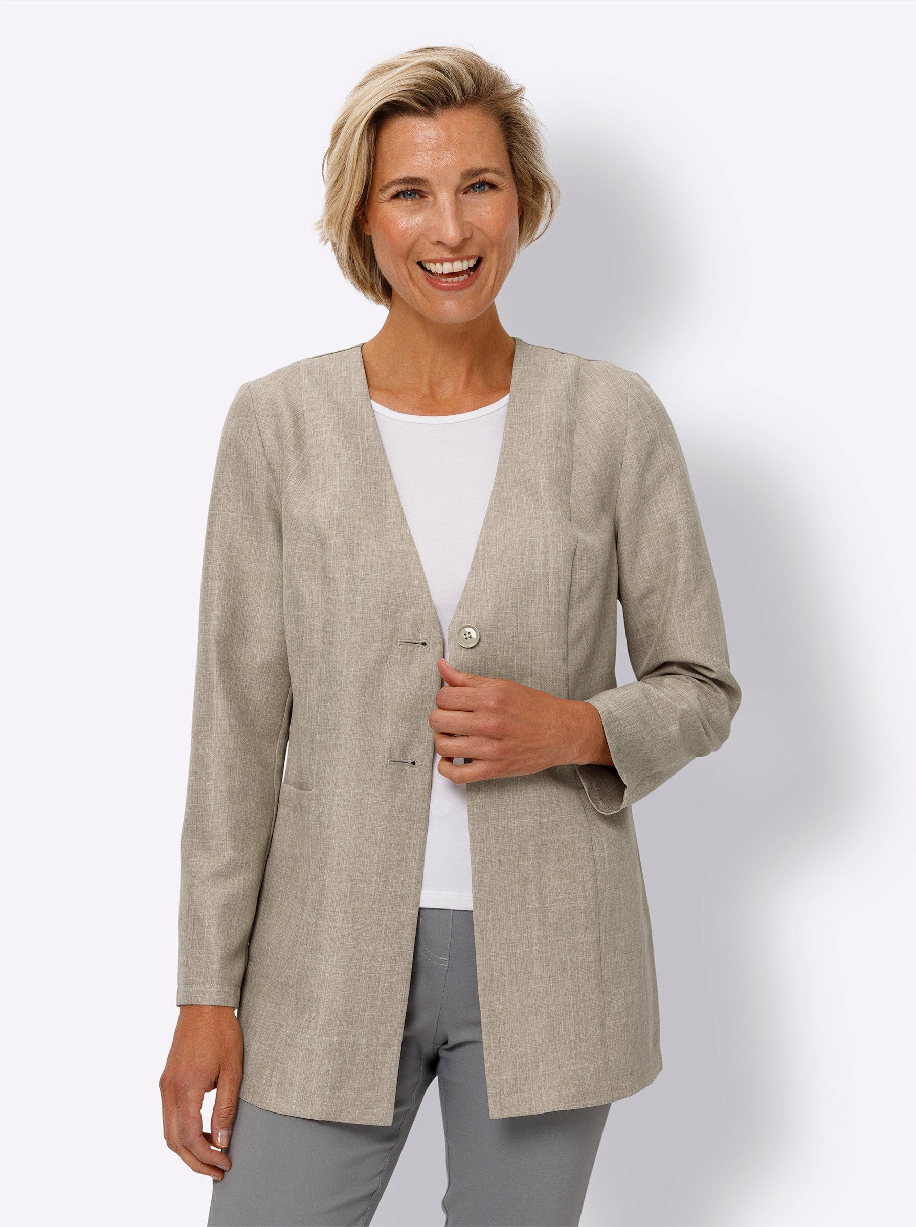 Sieh an! Blusenblazer Longblazer . günstig online kaufen