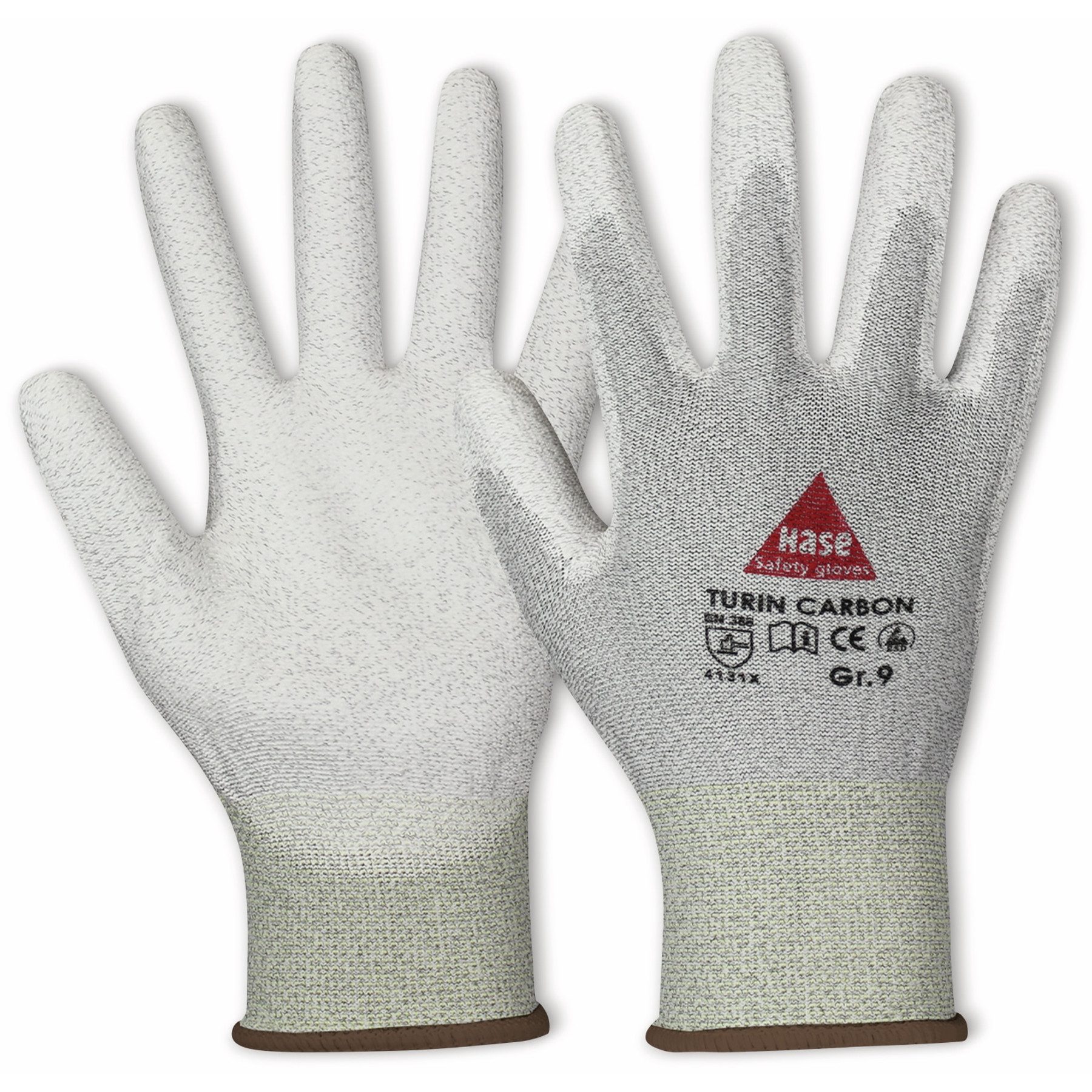 Hase Safety Gloves Arbeitshandschuhe HASE SAFETY GLOVES Montagehandschuh, TURIN CARBON, EN 388, EN 420