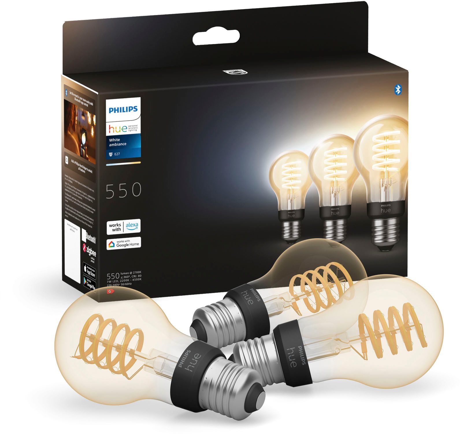 Philips Hue LED-Leuchtmittel White Ambiance E27 günstig online kaufen