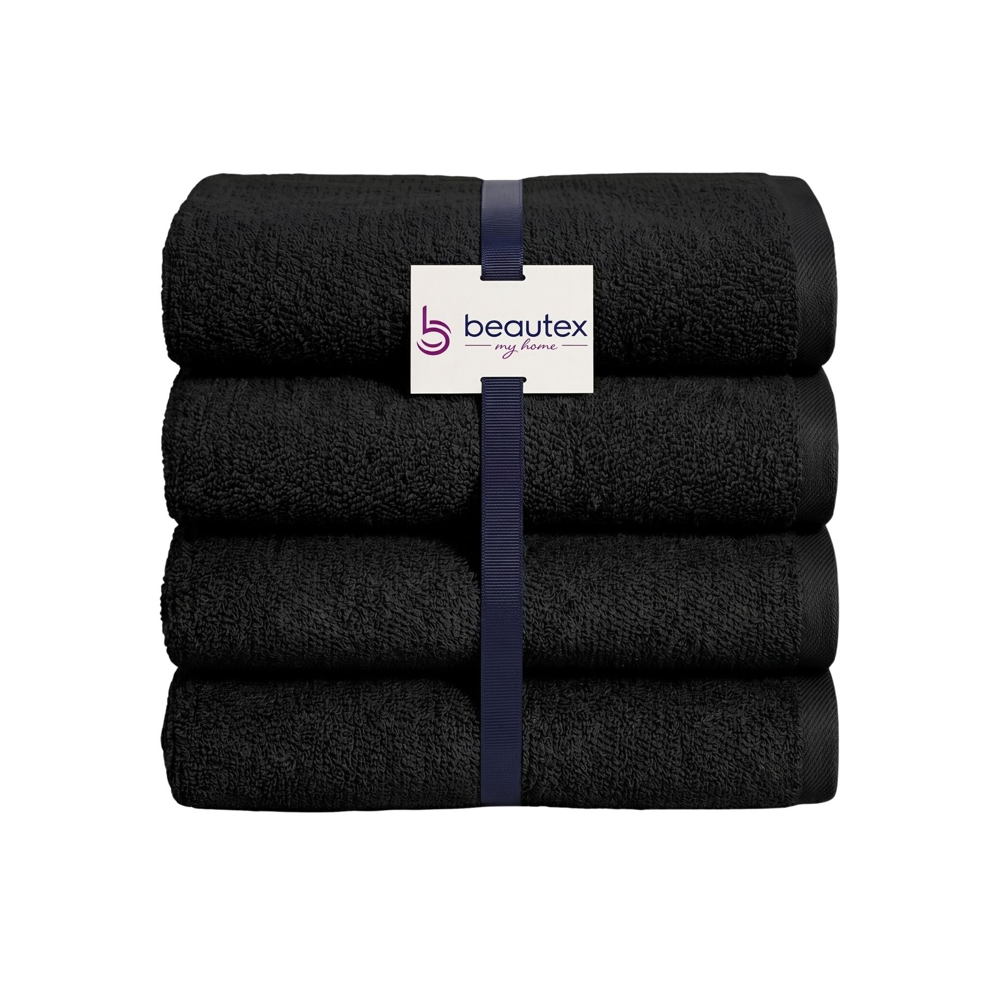 Beautex Handtuch Set, Premium Frottier Sets, 100% Baumwolle 550g/m², Multischlaufen-Optik, Frottier, saugstark, weich, flusenfrei, schnelltrocknend, schadstoffgeprüft