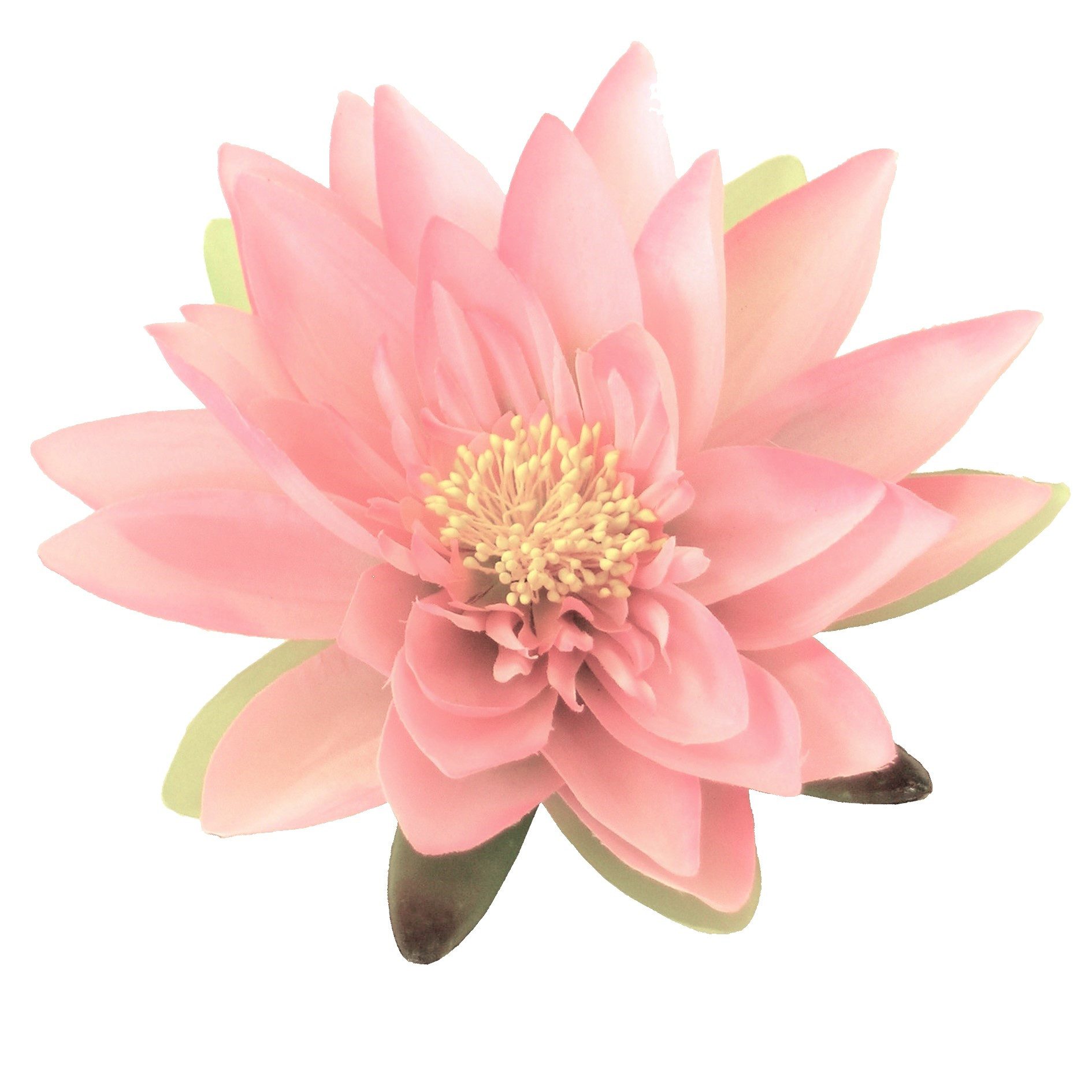 Kunstblume Seidenblume SEEROSE/Lotusblüte/Teichrose in ROSA, Gasper