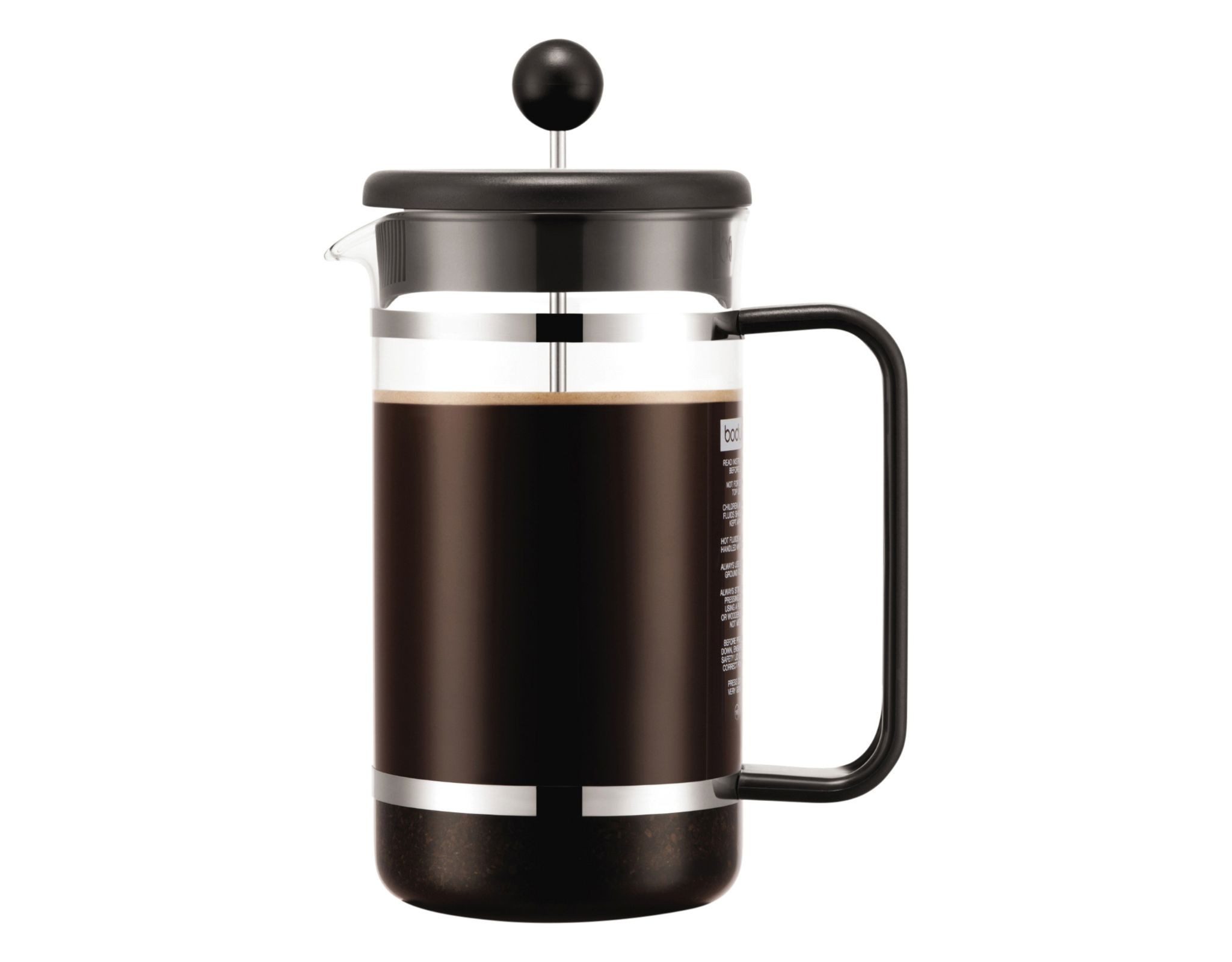 Bodum Kaffeebereiter, Edelstahlsieb, mit Edelstahl-Stempelsystem