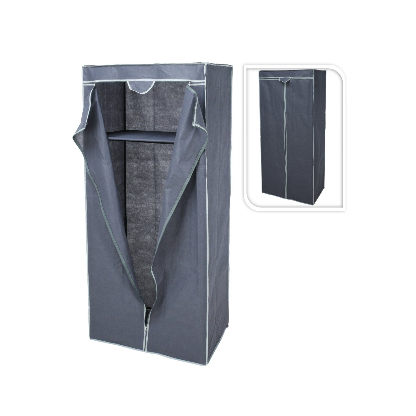(1-St) Kleiderschrank Textil HTI-Living Kleiderschrank Garderobe aus